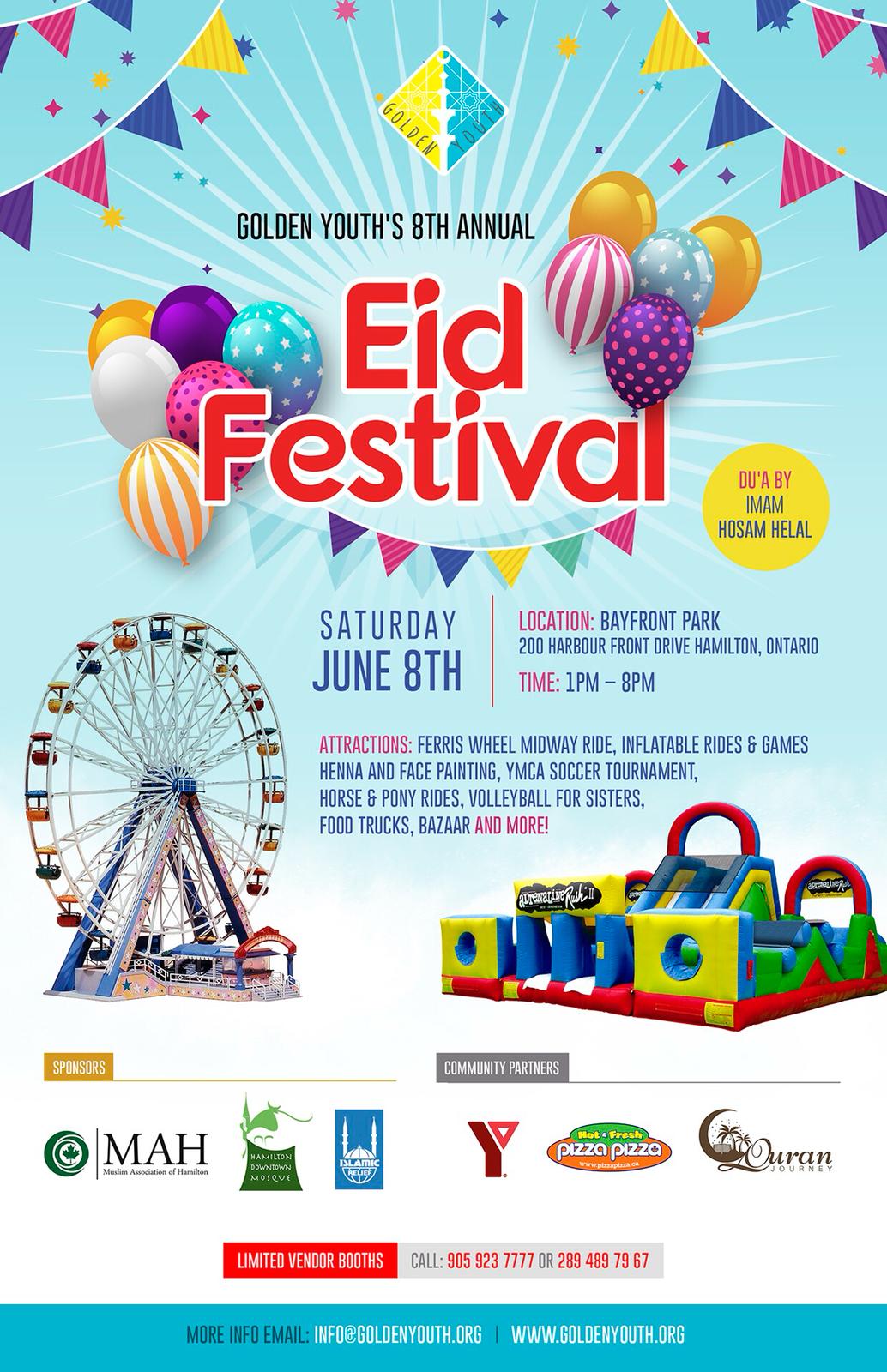Eid Festival (Jun – Downtown Mosque, Ontario, Hamilton, Canada